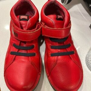 Camper Kids Bright Red Sneakers